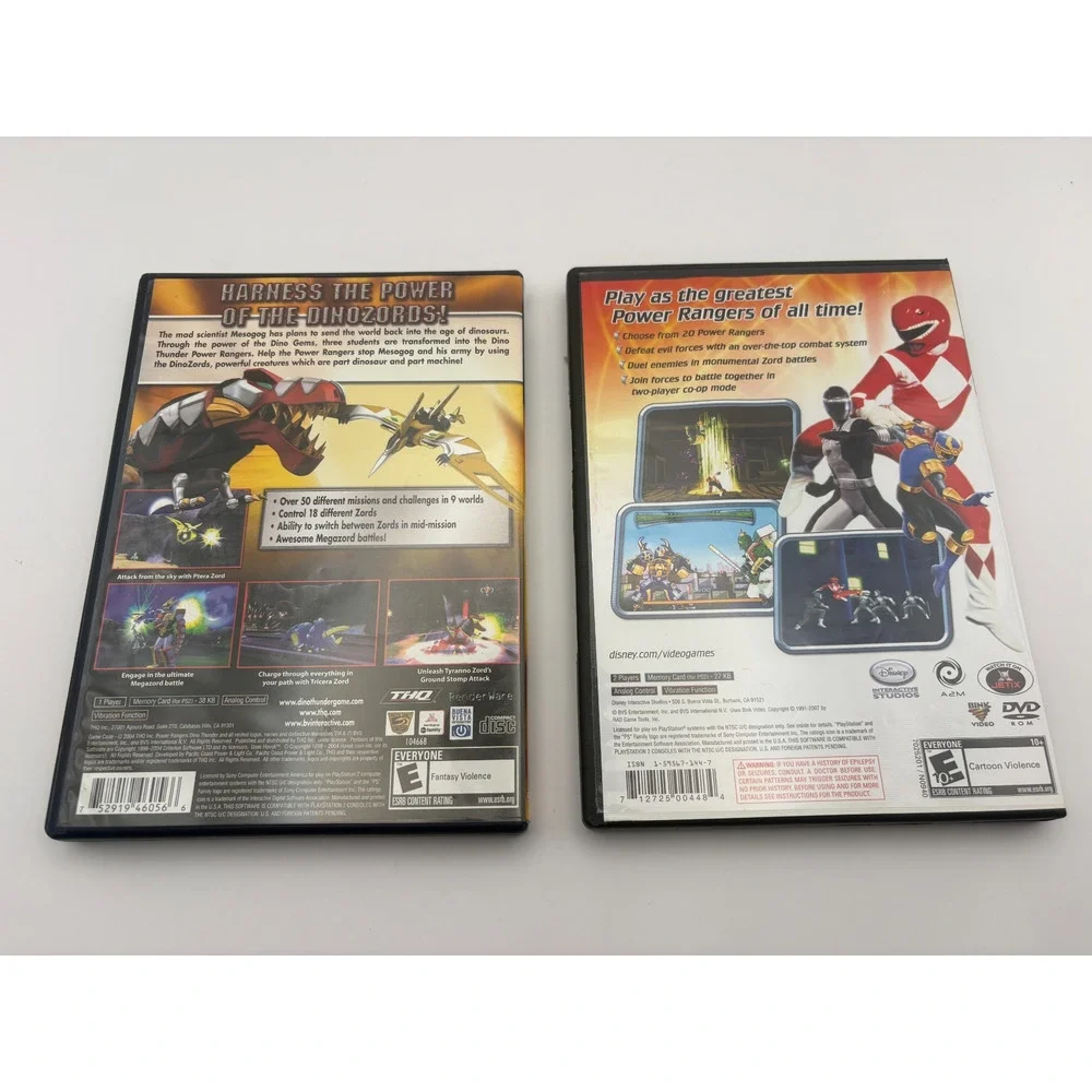 Power Rangers: Super Legends & Dino Thunder (Sony PlayStation 2, PS2) CIB Tested